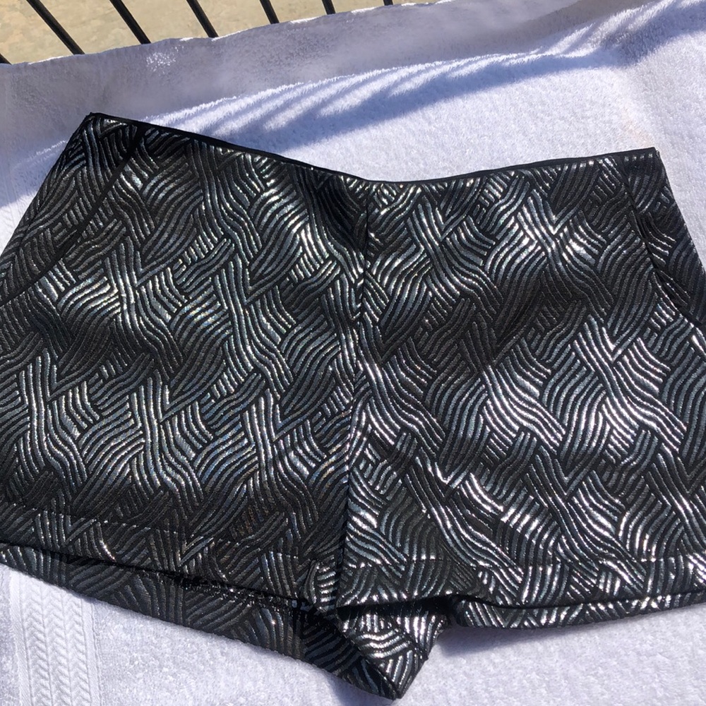Silver & Black Shorts
